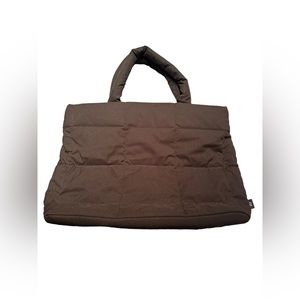 GAP Bag One Size Black Polyester Puffer Tote Handle Crossbody Shoulder Strap New